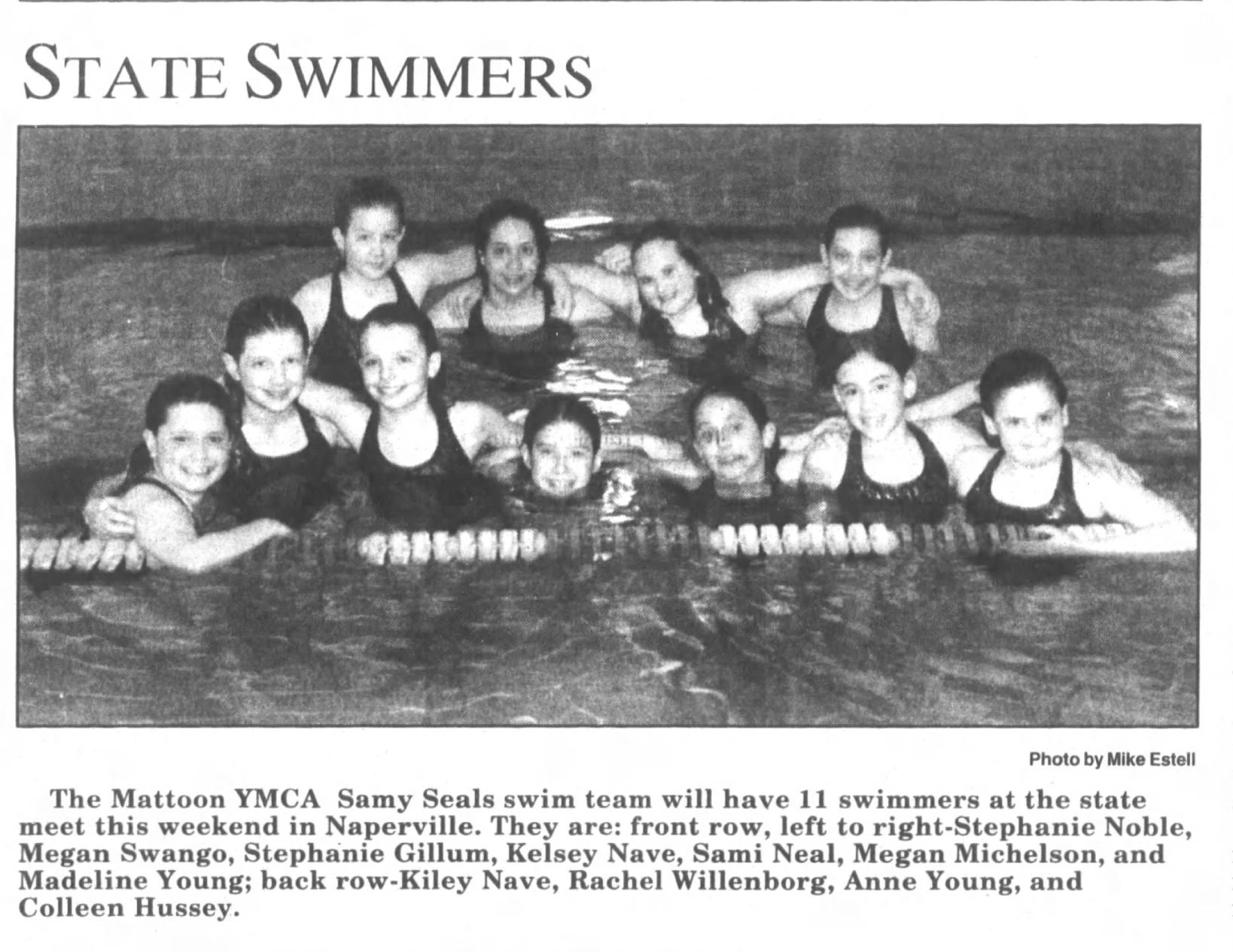 State swimmers